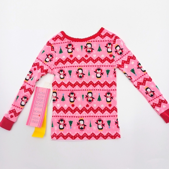 Komar Kids Girls Toddler I Love Snow Days 2pc Pajama Set - Picture 4 of 7